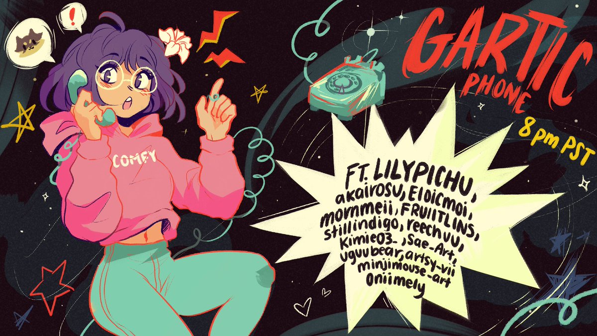 Lily invited bunch of artists for a Gartic Phone Sweat-a-thon : r