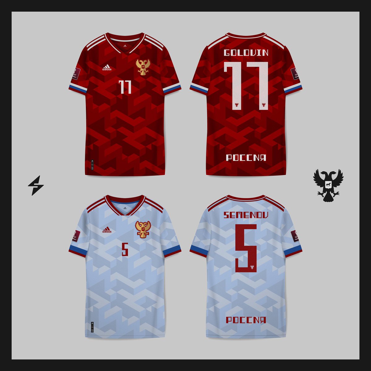 DesignFootbllWC's tweet photo. FINAL - #DesignFootbllWorldCup

SELECCIÓN: Rusia 🇷🇺

Marca: Libre

Condición: HOME y AWAY - Libre

@Seoul_design1 vs @SumbreDG 

RT para difundir la final! https://t.co/CbdO8n0VaV
