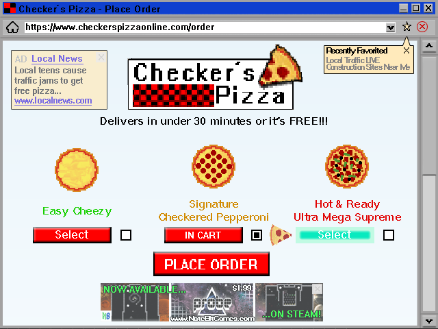 N8Bit_Games's tweet photo. Happy #screenshotsaturday! Here are some screens from 🍕FREE PIZZA🍕 - a game I made for #n8jam
Theme: Beat the System

Check it out and don't forget to rate/review it &amp; let me know what you think!😀
🎮https://t.co/ICEcqtjiHA

#indiedev #gamedev #IndieGameDev #indiegames #solodev https://t.co/asaZfuMjSx