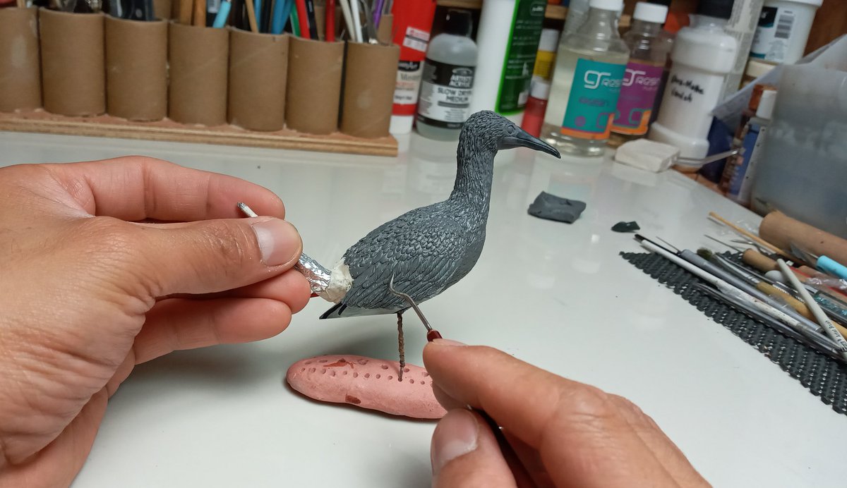 LifeofClayKenji's tweet photo. Shating you guys my first ever bird sculpture's work in progress. Thank you so much. https://t.co/3fe8At51sv
