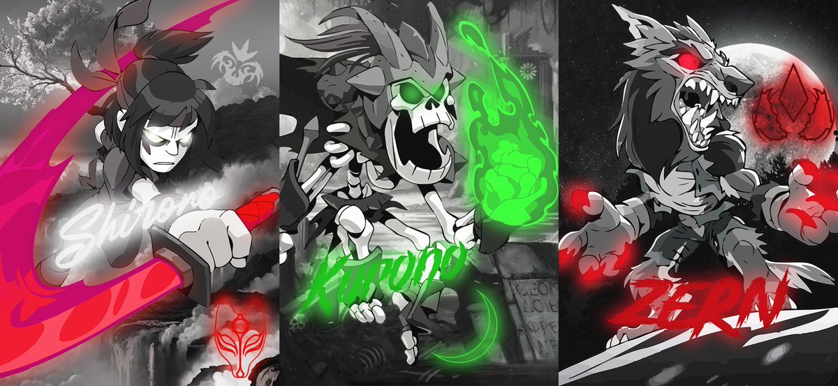 A_zhenn's tweet photo. La impía trinidad de Ā Zhēn, el ultimo edit que hago referente a mis hermanos y nuestros main 

The impious trinity of Ā Zhēn, the last edit that i do regarding my brothers and our main

#BrawlhallaArt https://t.co/q7vnzfFvCI