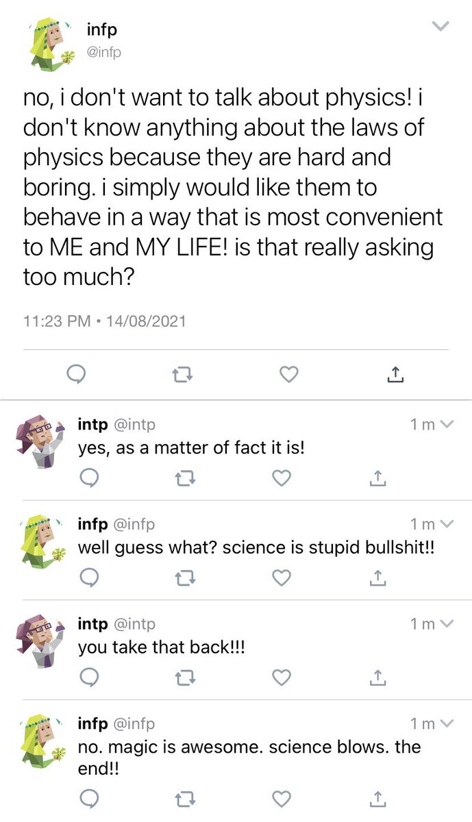 Incorrect Mbti Infp Intp Incorrect Mbti Infp Intp