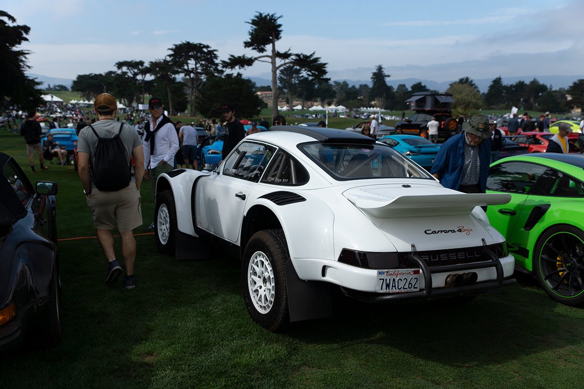 PCANational's tweet image. Here's one of the crazier #Porsche builds we saw at #WerksReunion, a safari/baja 911. This thing is *wide*! Would you consider doing something like this to your Porsche? #PorscheClubOfAmerica