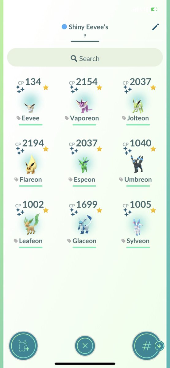keepsdude's tweet image. Well today was a good day in #PokemonGO I finished all of my shiny Eeveelutions ! #PokemonGOCommunityDay