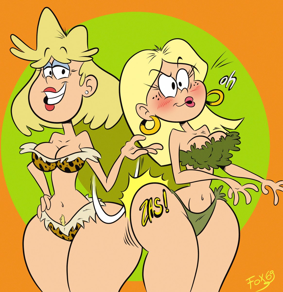 A commission from Rita Loud and Becca Chang as amazons, to: @aonp0001 #nsfw #rule34 #...