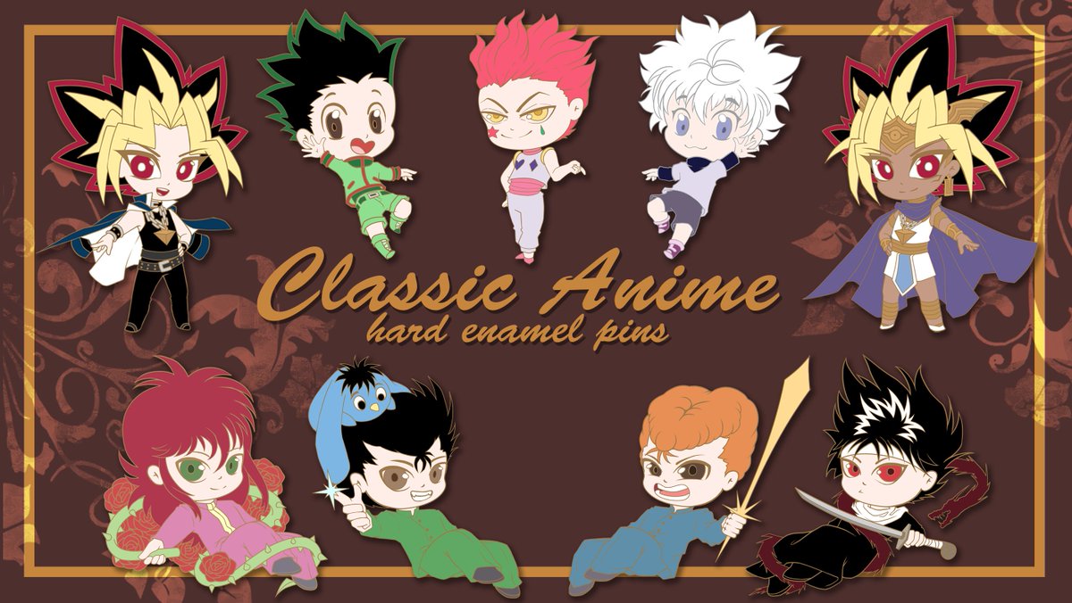 Hello! Bringing back some sweet nostalgia with the Classic Anime enamel pins kickstarter!
>> Limited Early Bird discounts
>> Shop now! kck.st/2UmtL4q
Retweets appreciated
#yugioh #yugiohfanart #yuyuhakusho #HunterXHunter