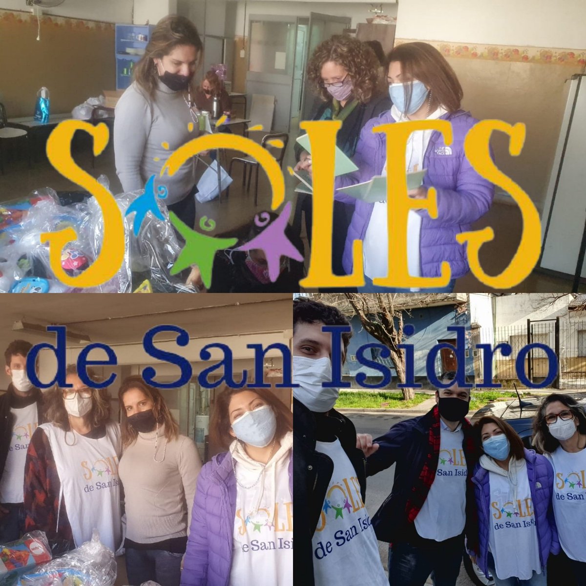 SolesSanIsidro's tweet photo. Adelantándonos al día de la Niñez entregamos en las Escuelas Especiales 502 503 y 504  y Primaria 9 del partido de #SanIsidro Juguetes y útiles escolares. El equipo de @SolesSanIsidro una vez más #BienCercaTuyo https://t.co/ISGmHEONNG