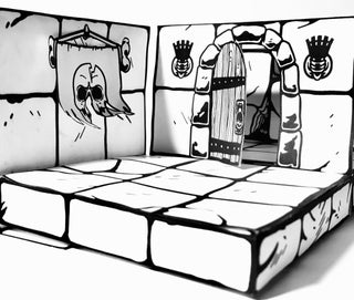 Printable OSR style papercraft dungeon tiles https://t.co/Eqqi2SCO9E 