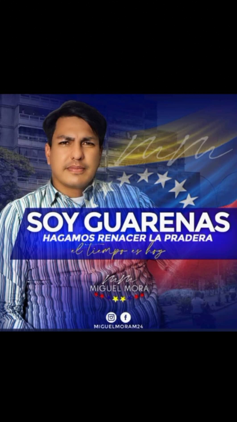 GuerreroPrimera's tweet photo. Aquí estaré apoyando a este candidato Nacido en guarenas y renacerá la pradera con Miguel Mora https://t.co/VKPylSFnEA