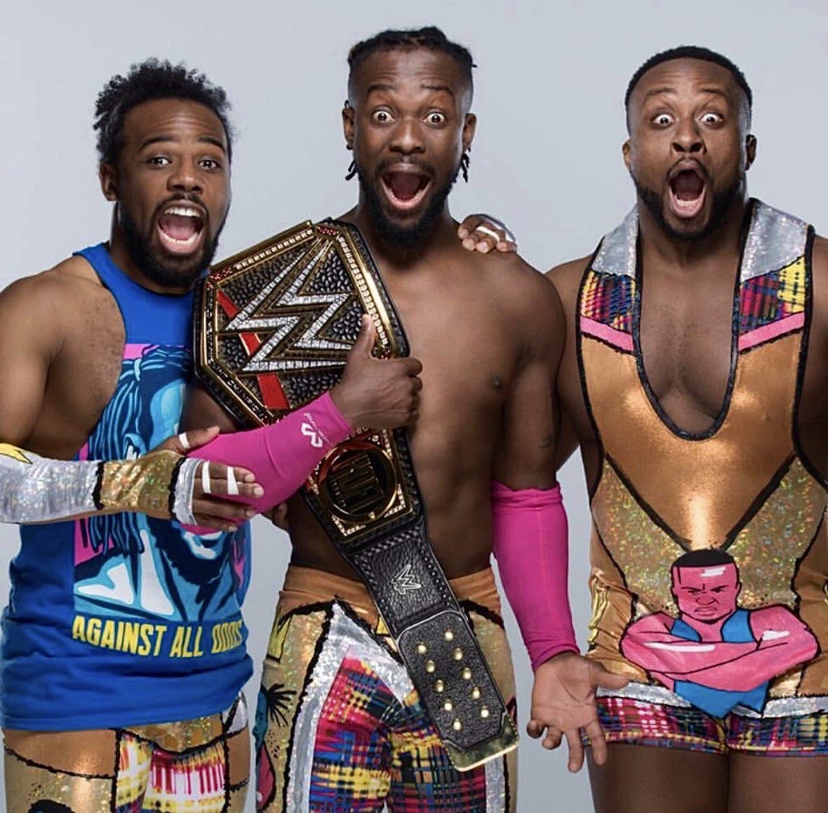 Old new day. New Day WWE. Кофи Кингстон и его команда. Сила позитива New Day WWE. New Day WWE хлопья.