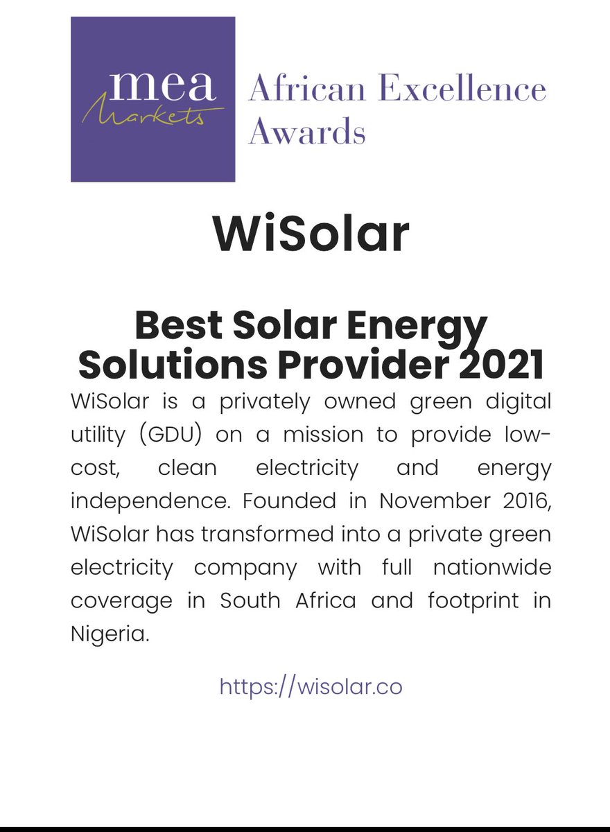WiSolar South Africa tweet media