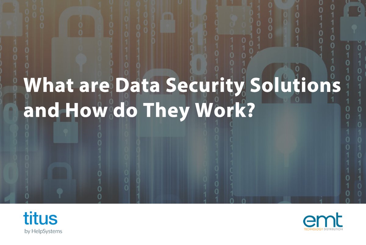EMTMEA's tweet image. What are Data Security Solutions and How do They Work?
To learn more, click here zcu.io/aMke
#titus #helpsystems #datasecurity #solutions #dataclassification #security #cybersecurity
@Titus @EMTMEA