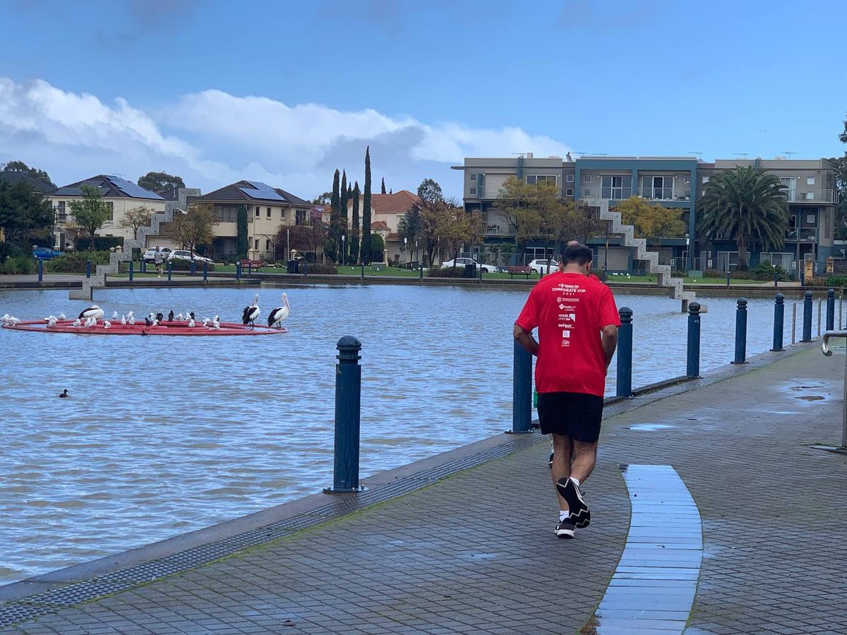 LifeBeInItSA's tweet photo. Bit of an overcast and wet start to Round 1 of the Game On Corporate Cup in Glenelg and Mawson Lakes, but great to see people still getting active in spite of the elements! 

Round 2 starts in the CBD this Wednesday! (18/8)

#gameoncorporatecup #mawsonlakes #glenelg #run #walk https://t.co/Zq0GGLIgci