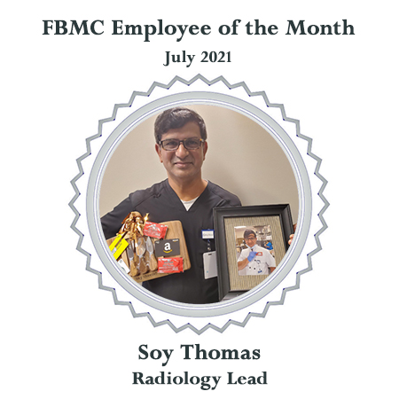 FBMC_Dallas's tweet photo. Congratulations to Soy Thomas our Employee of the Month for July! Soy is our Radiology Lead…and our guest Chef in our Café!
Soy represents our values of Excellence and Teamwork in how he works, serves, and leads others.
Please join us as we recognize and celebrate Soy!
#Heroes https://t.co/rbHru94zZQ