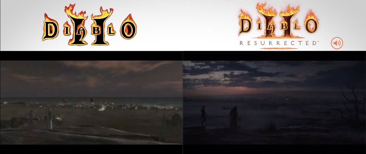 Lut Gholein is on the east, the sunset scene of the new cinematic in #Diablo2Resurrected is sus 🤔