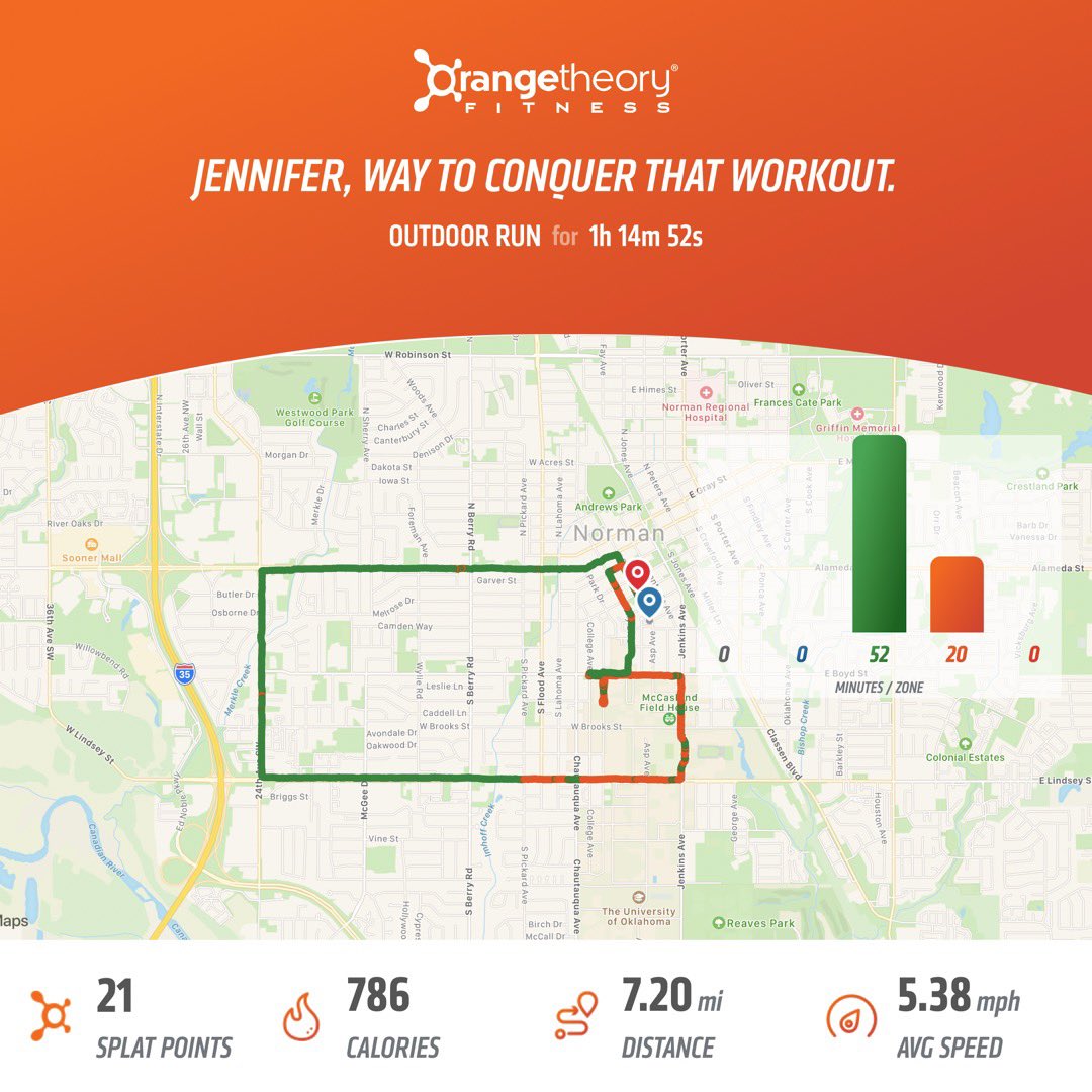 JayLong96's tweet photo. Five weeks into my half marathon training plan and I just completed my first ever 7 miles of straight running🥳🥳 
average pace- 10:29/mile💪🏼
#okcmemorialmarathon #halfmarathon #training https://t.co/17AkcnHFUJ