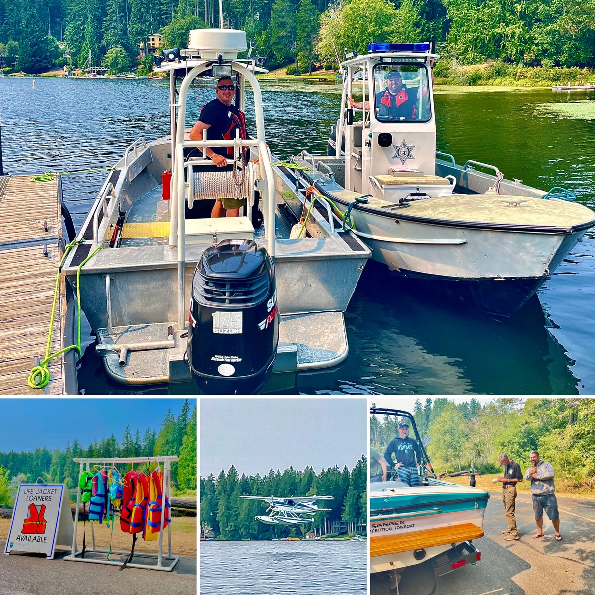 🛥🚤🚣🏻‍♂️ Busy day at Mason Lake! The MCSO marine team had two boats on the water and MCSO volunteers and deputies at the ramp for vessel inspections to help maintain safety on the water today!
#WaterSaftey #LifeJacketsSaveLives #MasonCountyWA #TeamMCSO ~40