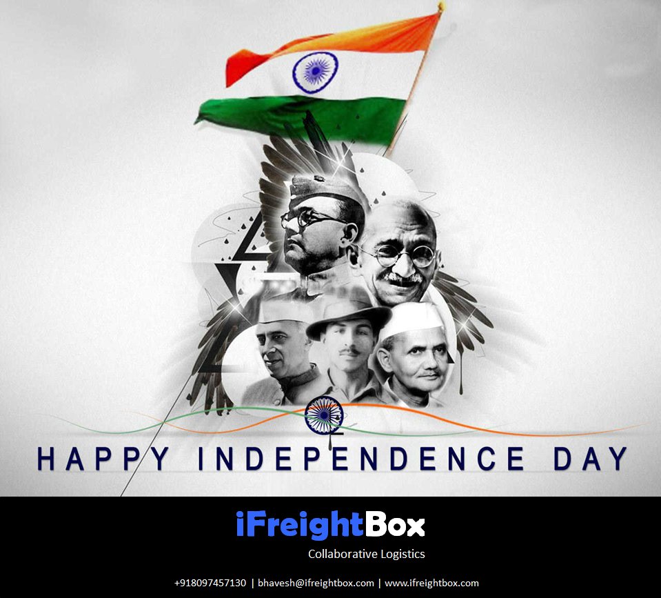 Job_Tracking's tweet image. iFreightBox Team wish you all a very Happy 75th Independence Day of India. 

#india #15august #jaihind #happyindependenceday #freedom #independenceday #tms #aggregators #aggregation #transport #supplychain #logistics #fleetmanagement #transportation #fleet #freightforwarding