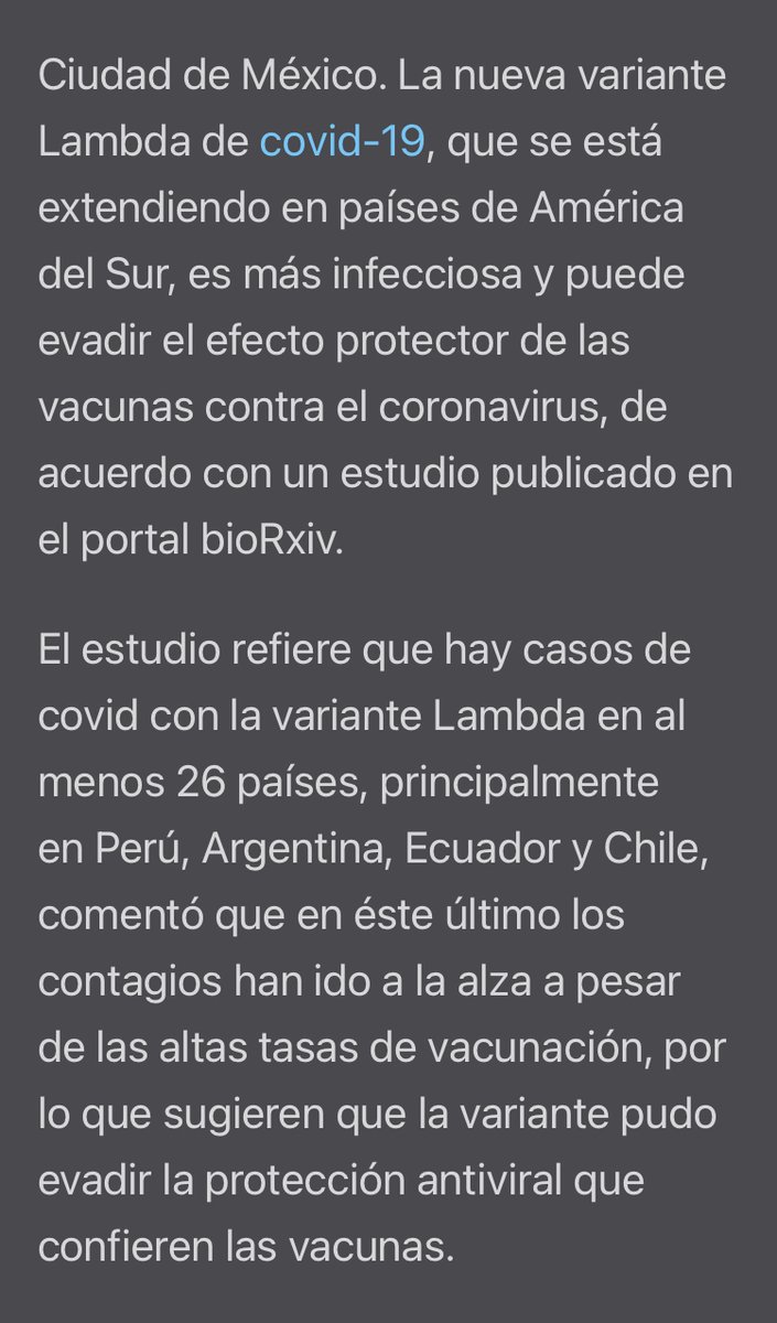 canal_salud's tweet photo. #VarianteLambda de #SARSCoV2 / #COVID19 evade efecto protector de vacunas, según estudio: https://t.co/HwRE3f24va https://t.co/OV7ZhI21k9