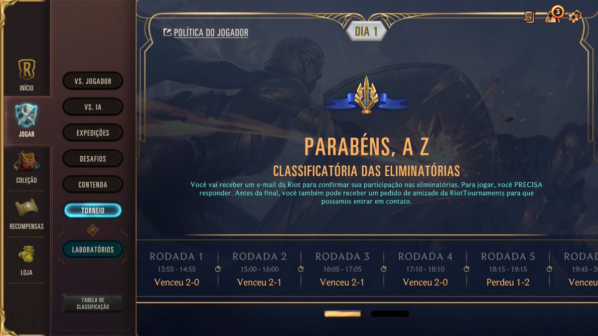 @teylissondoug é KOB e está confirmadíssimo no Sazonal!

Esse cara mostrou pro que veio e foi CABEÇADA NELES! O Triple Aggro deu resultado e agora é buscar esse top 1.

Parabéns, A Z!!!