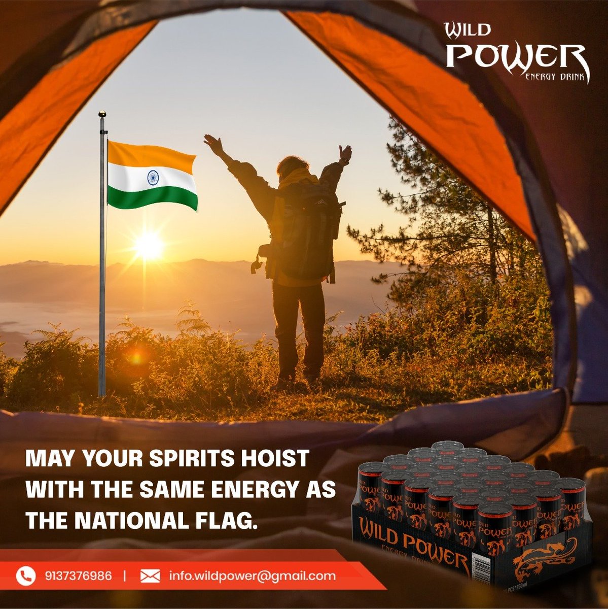 WildPowerEnerg1's tweet photo. Happy Independence Day from #TeamWildPower.
#independenceday2021 #independencedayindia #independencedayofindia #independencedayweekend #independencedaycelebration #independencedayspecial #independenceday🇮🇳 https://t.co/pSsKHNyeYn