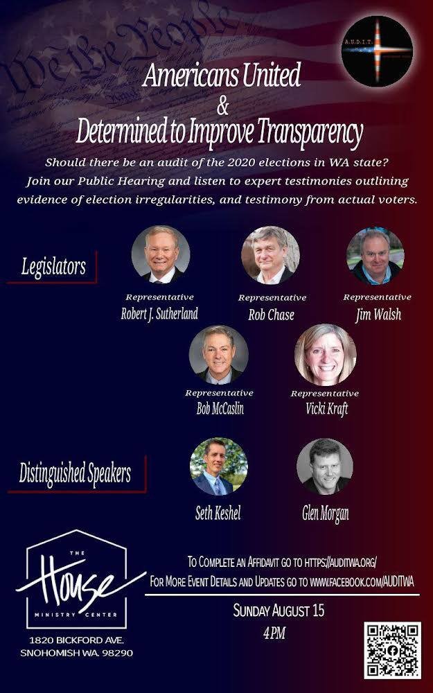 FriendsofBrett's tweet photo. If you're in Washington State, this is a great way to spend tomorrow afternoon.
#WAAudit #AuditAll50States https://t.co/fb0pgdjBls