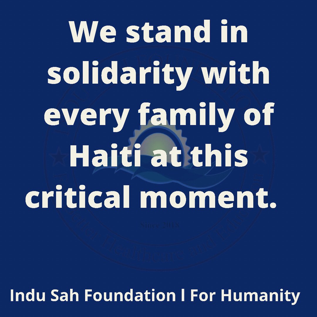 We stand in solidarity with every family of Haiti 🇭🇹 #Haiti  May God bless them!  #HaitiQuake #HaitiStrong