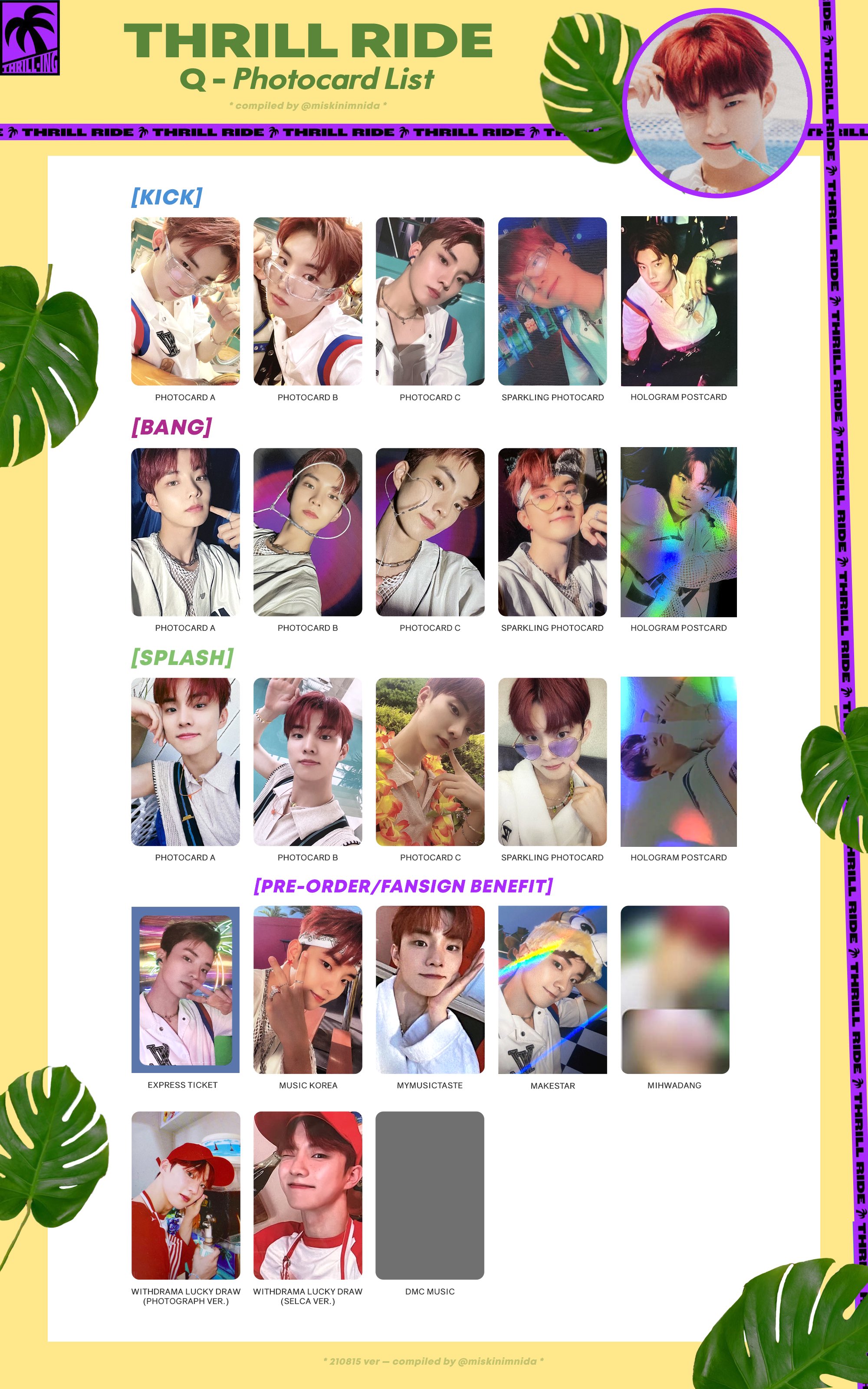 The Boyz 6th Mini Album Thrill-ing Official Photocard