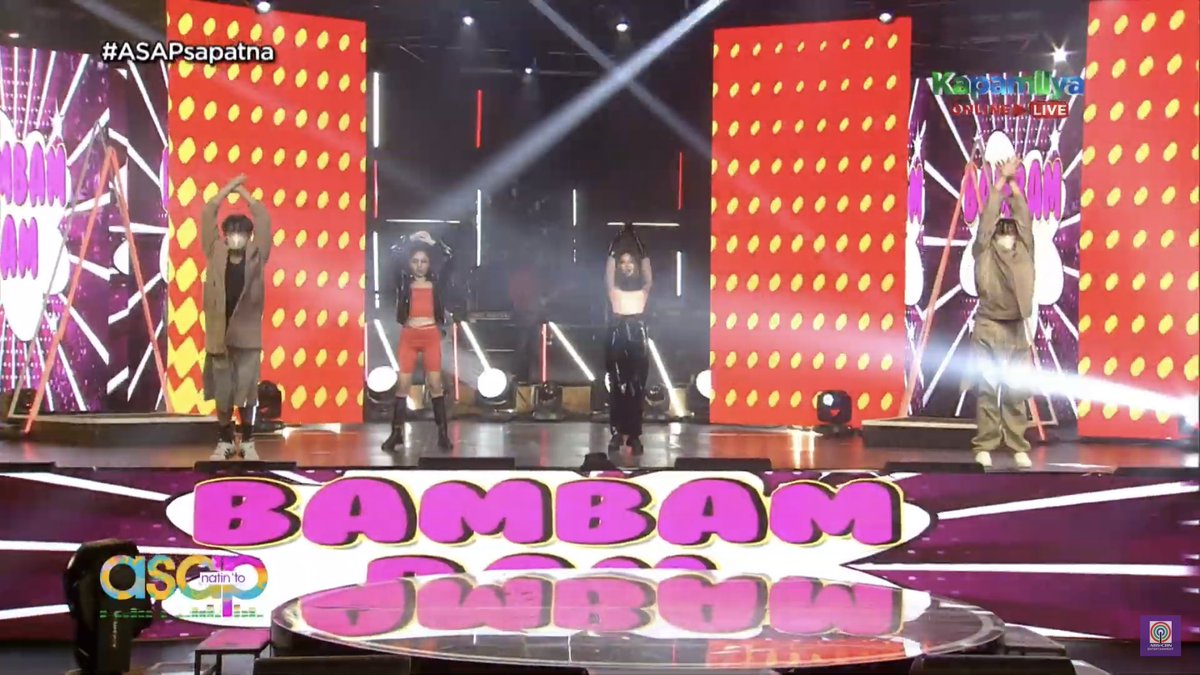 ASAPOfficial's tweet photo. Maki-BamBamBam with Loisa, Vivoree!  
#ASAPsapatna https://t.co/lf19SNO9Fk