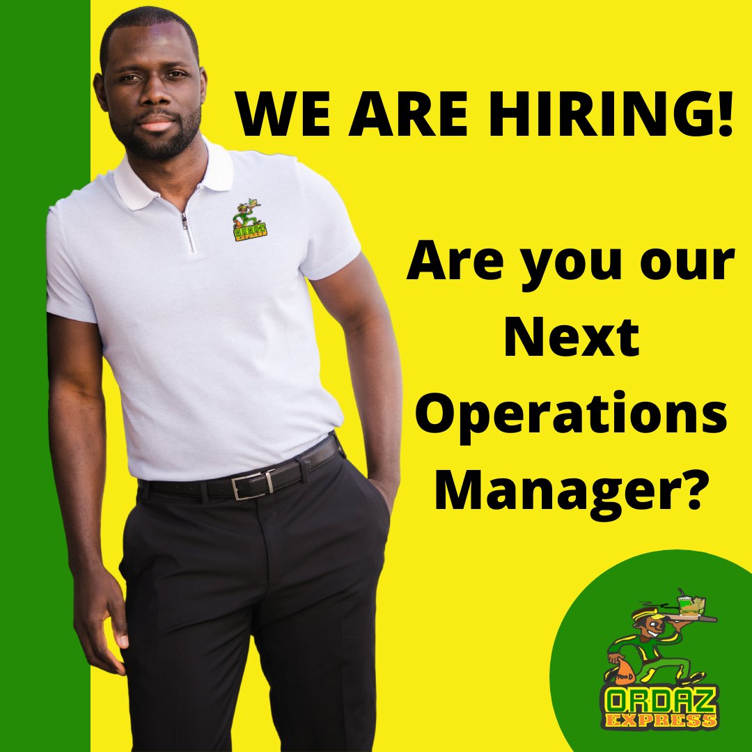 OrdazExpress's tweet photo. We are looking for and Operations Manager to Join our new team. send your applications to mail@ordazexpressja.com to join the new experience. https://t.co/dAPXV7wQMv