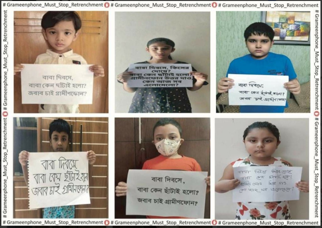 Prince505685's tweet photo. During the COVID-19 epidemic, 159 permanent network and customer service providers, including Grameenphone I, were unjustly fired under Section 20 on June 20,2021,In defiance of government directives. Whose work GP is doing with incompetent vendors. They have Profit of 3700 crore https://t.co/zOsBcxkjHs