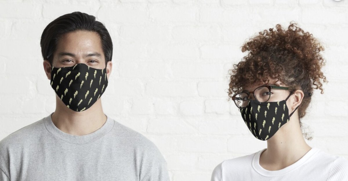 Art_Extracted's tweet image. redbubble.com/i/mask/Thunder…