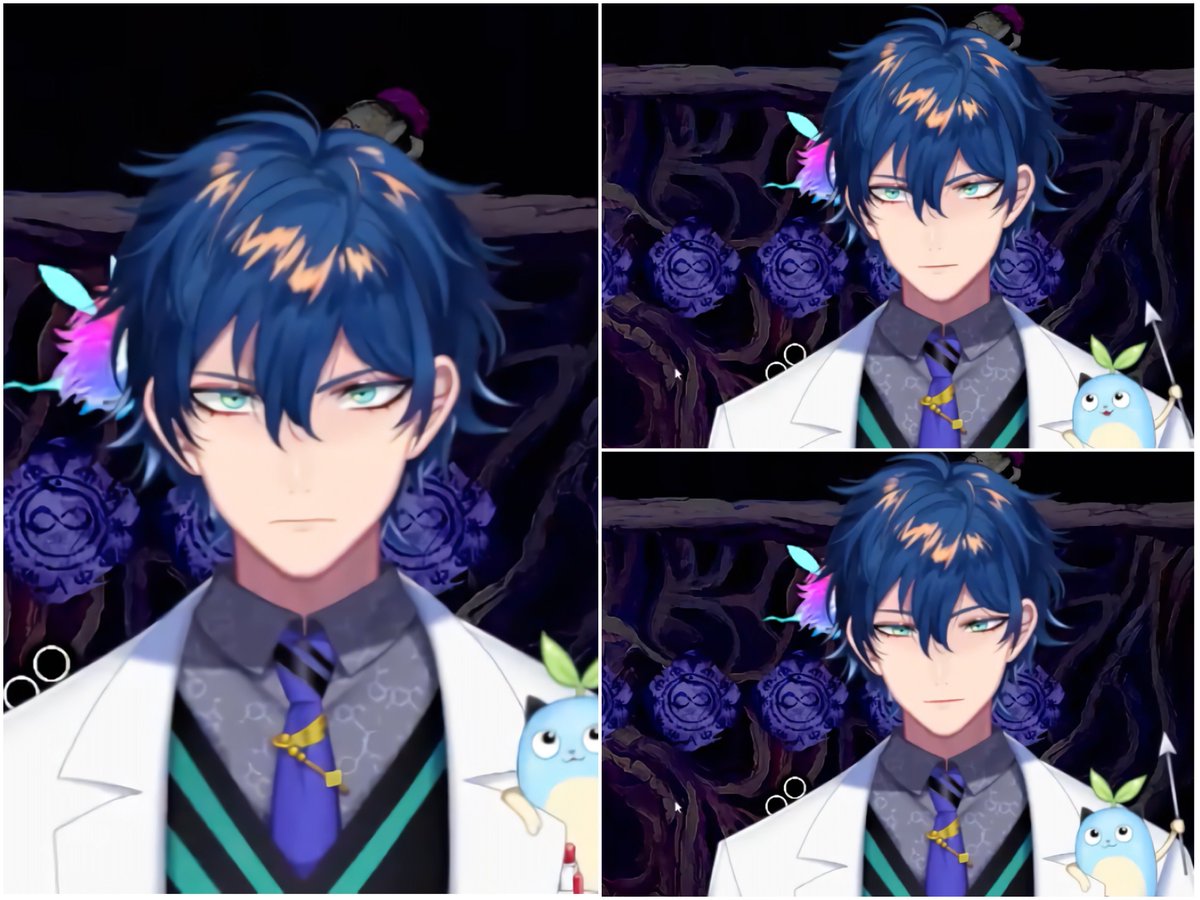 眼鏡外したレオス博士のスクショ撮ってきた‼︎顔がいい… 私眼鏡フェチ