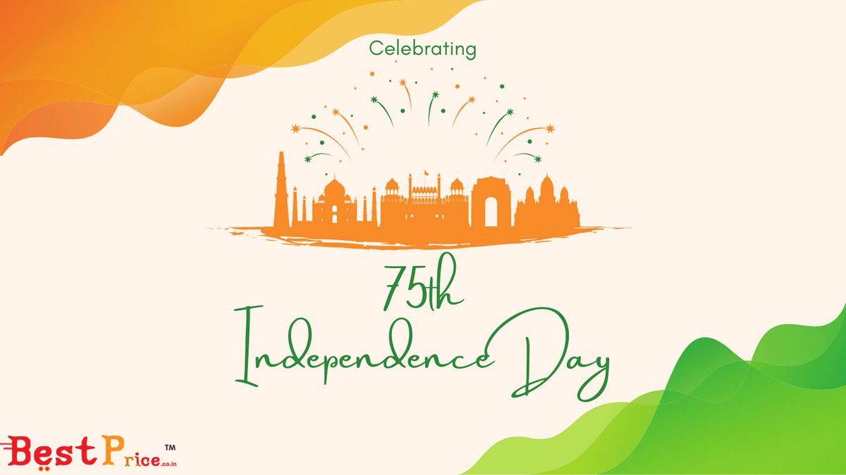 BestPrice_Co_In's tweet photo. We proudly wish a very Happy 75th #IndependenceDay to every #Indian and salute the bravehearts who laid down their lives in the struggle to get #Freedom for this great nation!
#JaiHind #India #Bharat
#FreedomMonthSale #IndianIndependenceDay #IndiaAt75 #IndianIndependenceDay2021 https://t.co/jchvlcvxgd