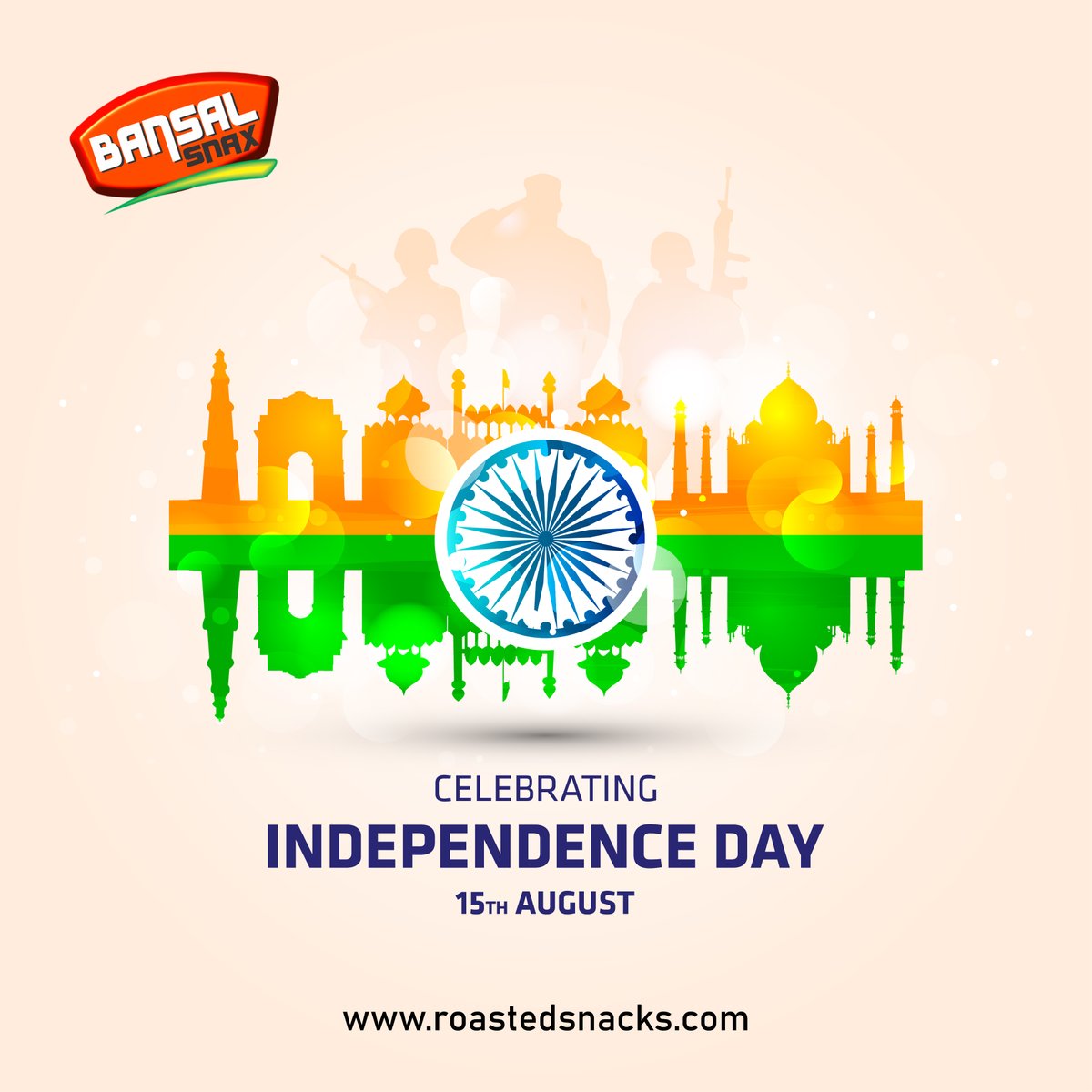 bansalsnacks's tweet photo. Forget not that the grossest crime is to compromise with injustice and wrong. Remember the eternal law: you must give if you want to get.” - Netaji Subhash Chandra Bose

Bansal Group Wishes you a Happy Independence Day !

#india #independenceday #IndependenceDay2021 https://t.co/XhNXJFUpCH