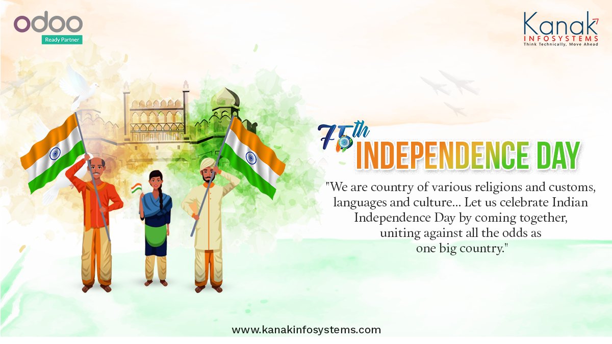 KanakInfosys's tweet photo. This #IndependenceDay let’s take a pledge to protect the peace and unity of our great nation. #HappyIndependenceDay

#independenceday2021 #freedom #jaihind #india #15august https://t.co/hp2lW5OYbm