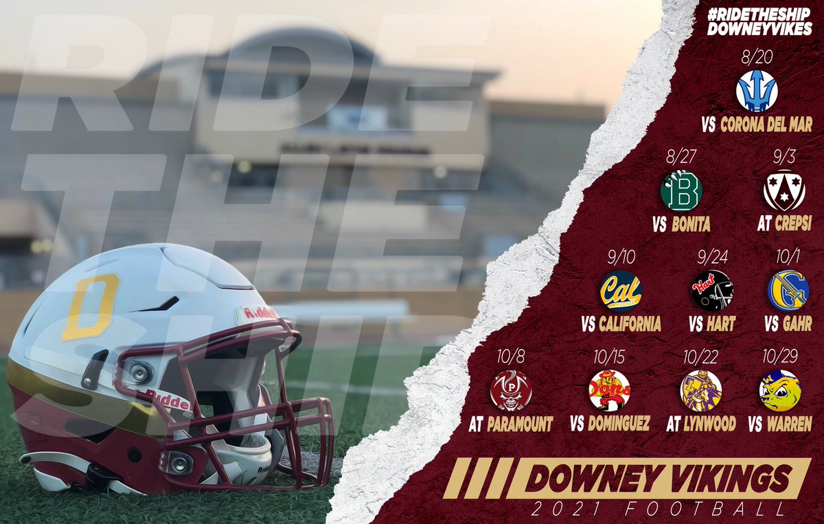 Downey Viking football tweet media