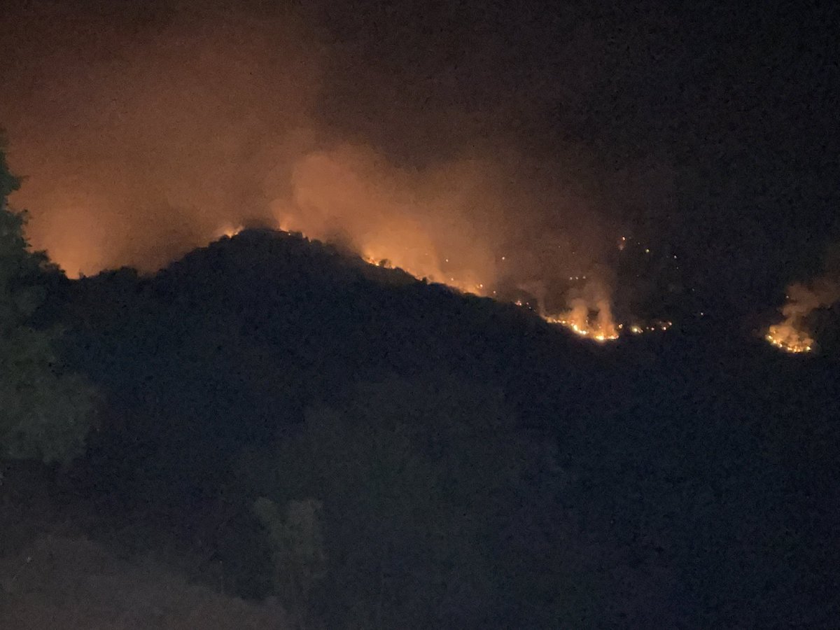 Munzur Milli Parkı yanıyor…Görüntü az önce çekildi…