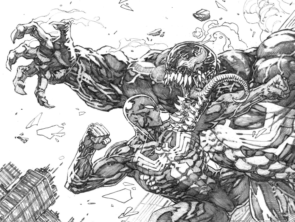 RT @ssouljacker: Close up of a very cool Venom v Spider-Man commission I recently finished
Please enjoy! https://t.co/I85yRxSFDJ