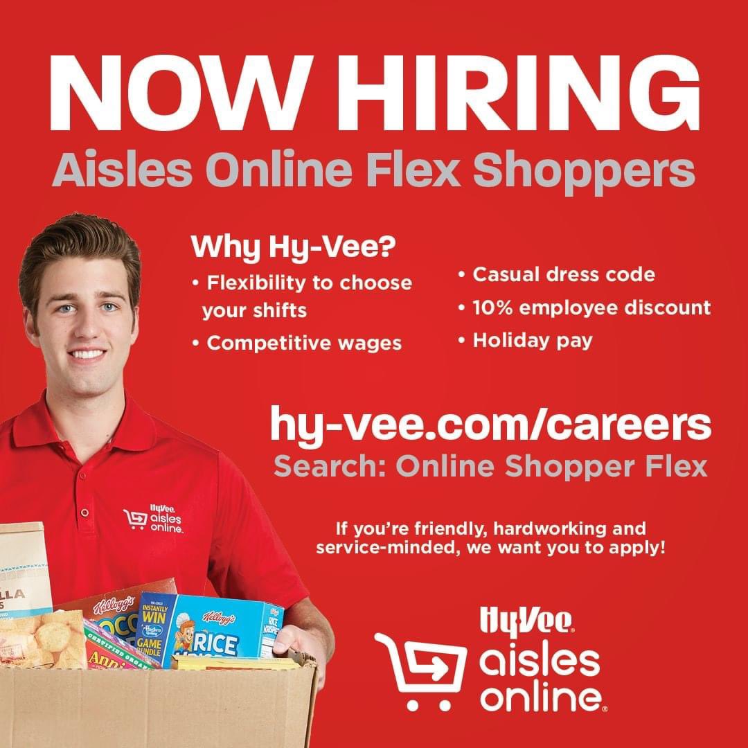 HyVeeBlueSpring's tweet photo. Open interviews tomorrow, August 30th, from 8am-5pm! Very competitive starting pay! https://t.co/Rqh2dEQ5mK