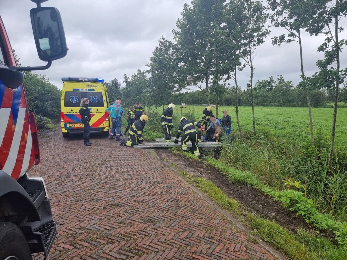 Eenzijdig ongeval bij de Westereen