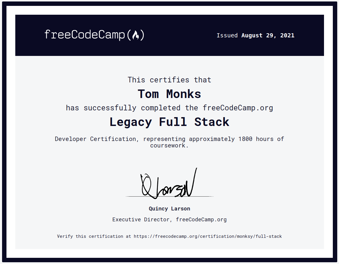 Tom Monks tweet media