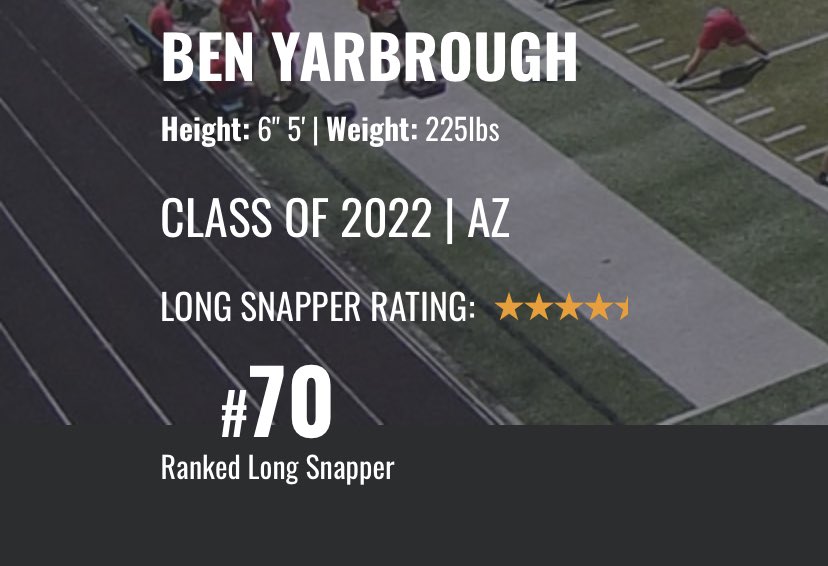 BenYarbrough99's tweet photo. Very thankful for the opportunity to get ranked by Kohl’s kicking camp learned a lot and great coaching @Coach_Casper https://t.co/LaHyAguhj2