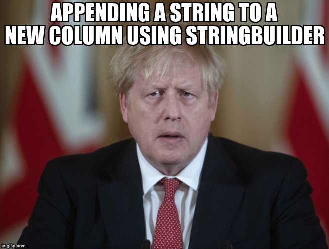 overflow_meme's tweet image. Appending a string to a new column using StringBuilder stackoverflow.com/questions/6897… #stringbuilder #csharp