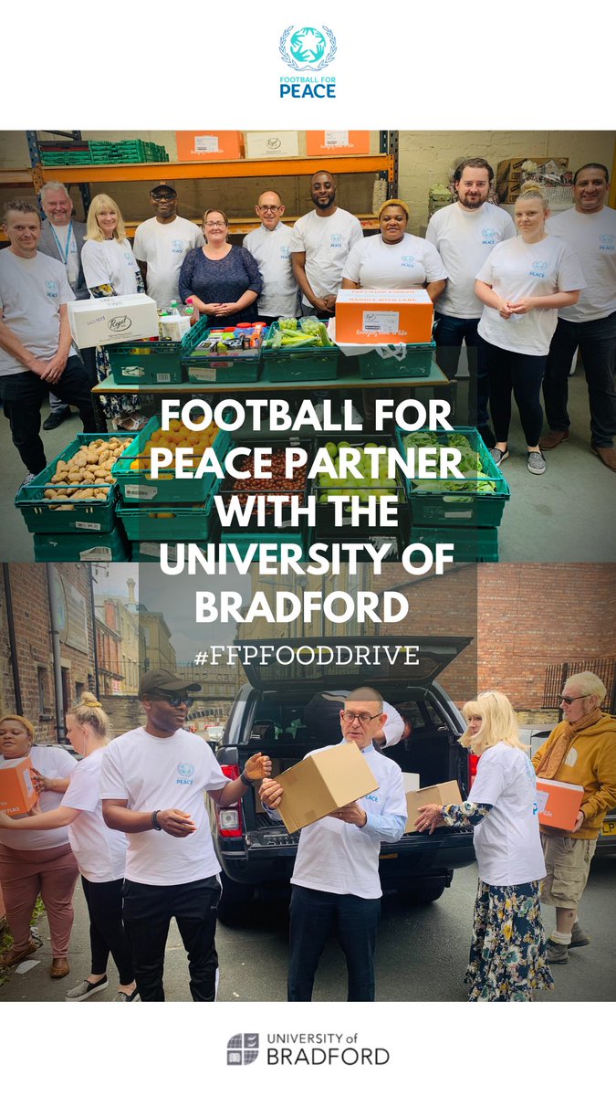 FfP_Global's tweet image. Football for Peace with the @UniofBradford partnered with @RegalFoods to donate food to a foodbank in Bradford.

Big thank you to @RegalFoods, @ikramofficial, @briantheroomie , Vice-Chancellor @ShirleyCongdon and all students and staff involved !

#ffpfooddrive