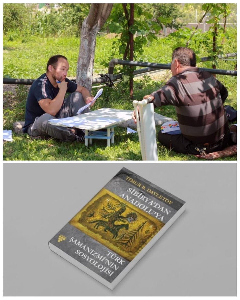 Sevgili eşim <a href="/aronberk/">Dr. Timur B. Davletov :𐰴𐰴𐱂:𐱅𐰈𐰼𐰰</a> 'in yeni kitabı yoğun bir çalışmanın ürünü. Ank, İst, Kırşhr, Kstmnu, Elzğ, Blksr, Afyn ve köyleri+Hakasya'da Abakan, ilçeleri ve köylerde 350 kişiye anket uygulandı. Şamanizmin bu yöntemle her iki ülkede sahaya inilerek araştırıldığı bir çalışma daha yok👏🏻