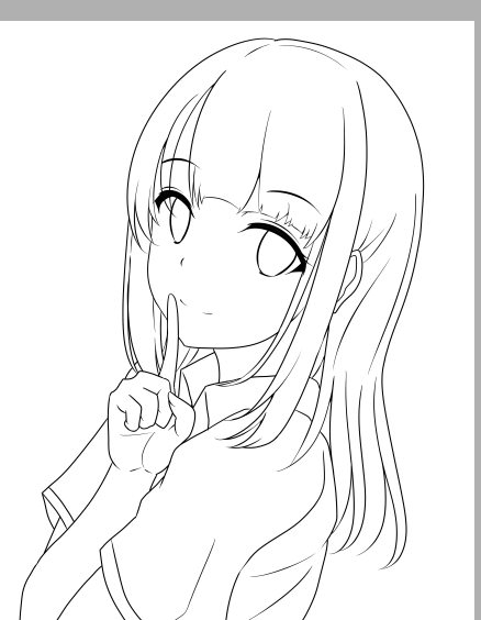 線画までできた('∀`) 