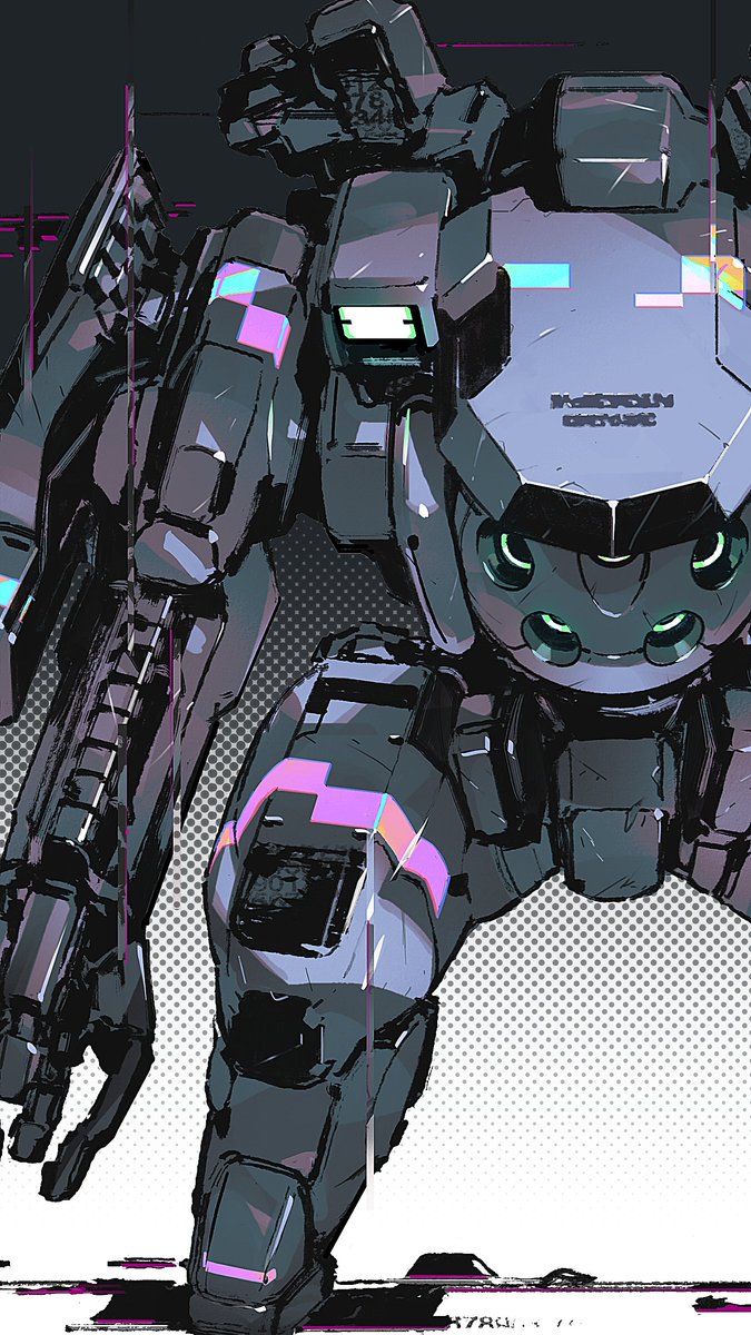 robot mecha no humans solo science fiction weapon gun  illustration images