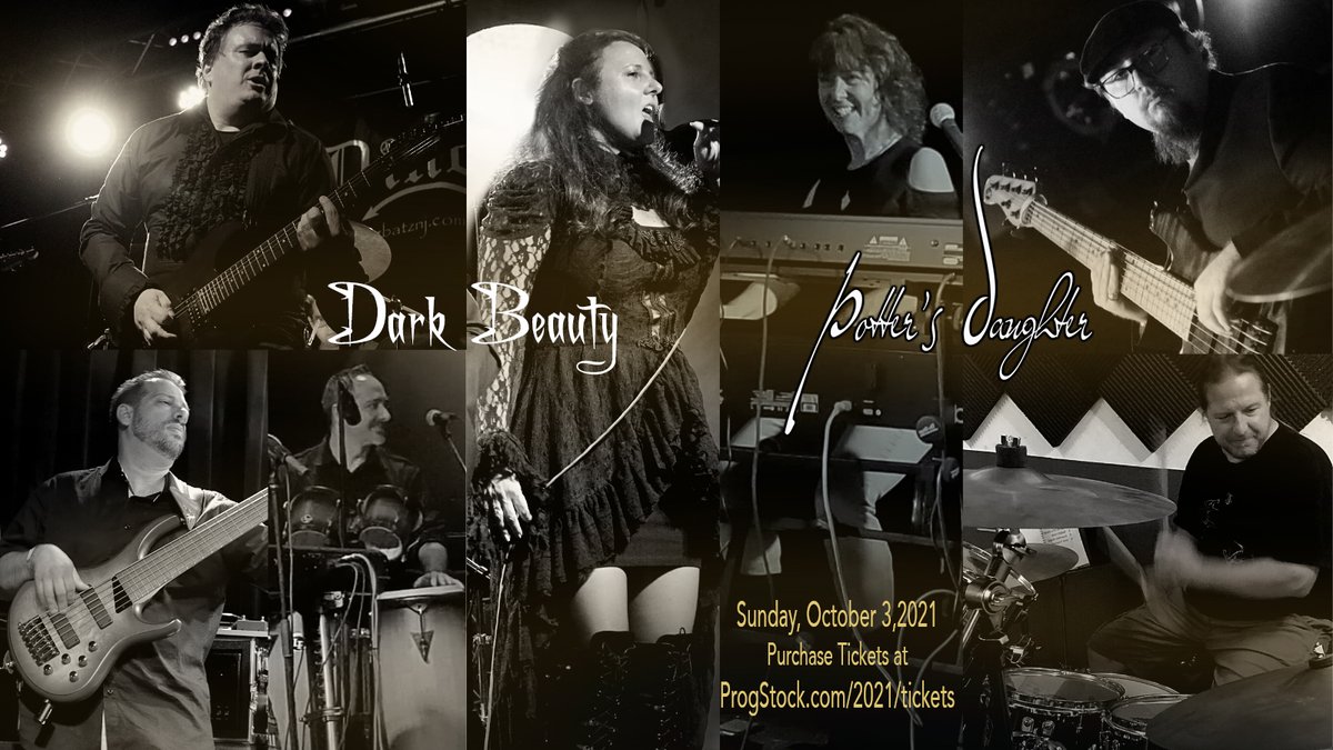 DarkBeautyMusic's tweet image. Dark Beauty Fans, don&apos;t miss our upcoming show! Our story continues, and we have a killer lineup feating new music from our upcoming second album, Between Sixes and Sevens, alongside our dear friends @PottersDaughter!
Purchase your tickets at Progstock.com/2021/tickets
#progstock