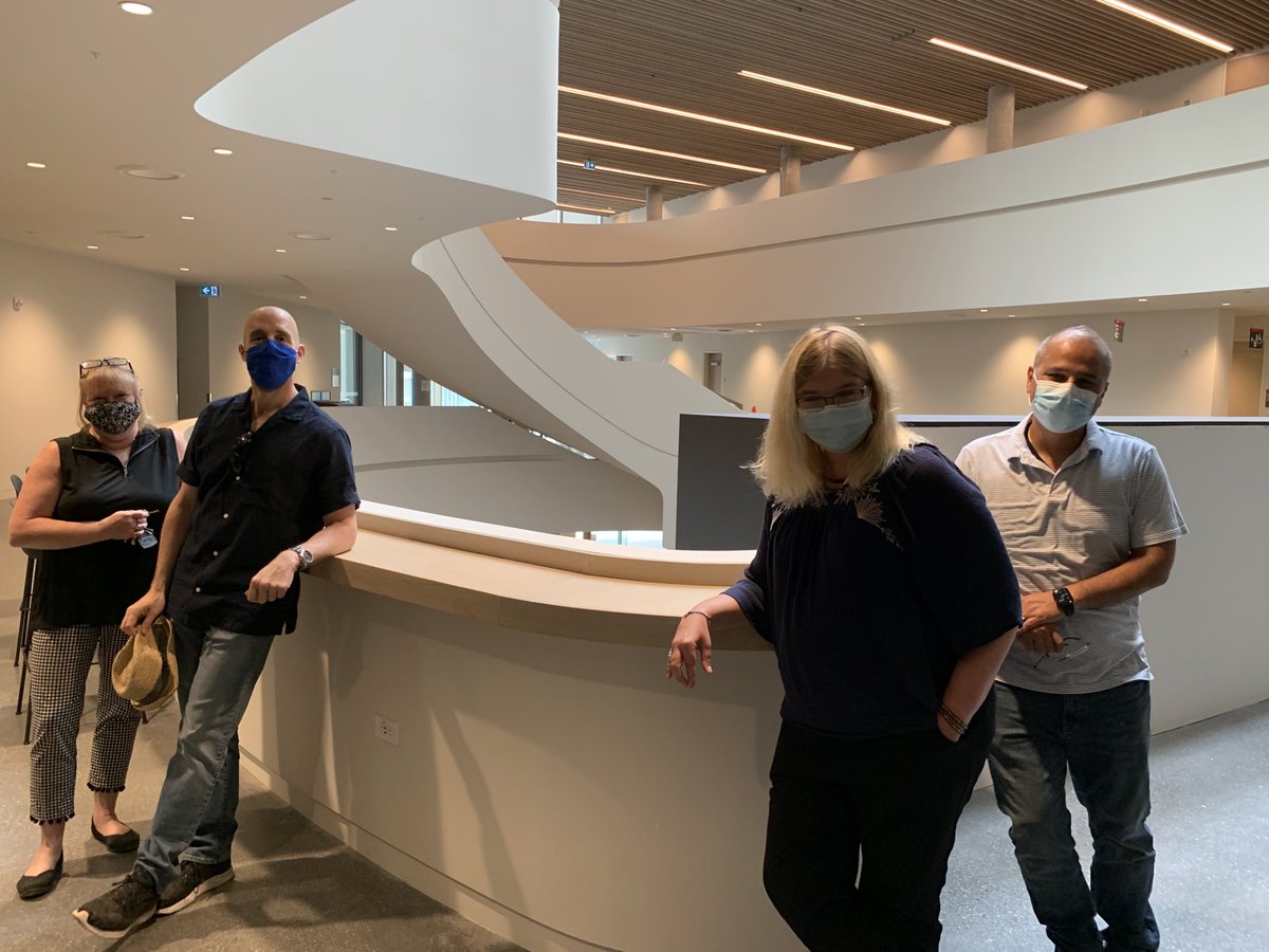 ⁦checking out the GORGEOUS <a href="/SprottSchool/">Sprott School of Business at Carleton University</a> new digs with⁩ ⁦Benoit-Antoine Bacon <a href="/CU_President/">President & Vice-Chancellor of Carleton University</a>⁩, Dana Brown <a href="/Dean_Sprott/">Howard Nemiroff</a>, Harry Sharma and Debbie Casselman - what a space⁩!!